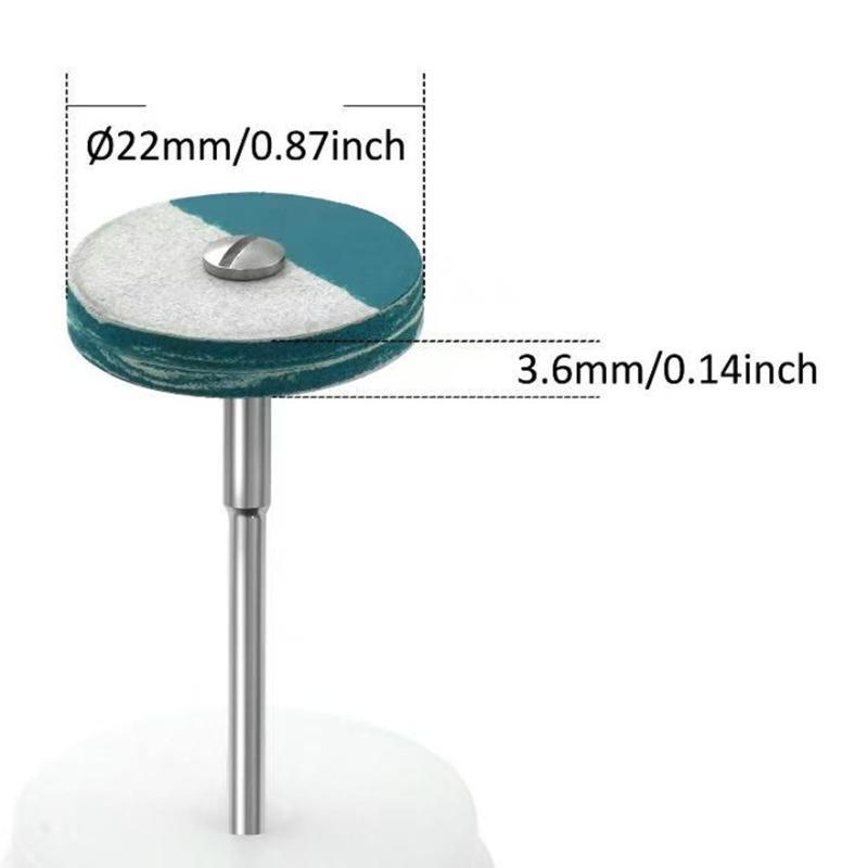 Rubber Diamond Polisher Wheel Disc Set High Diamond Concentration For Nail Art Jewelry Metal Polish