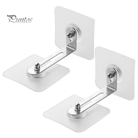 Self-adhesive Furniture Safety Devices 2Pcs Anti-falling Device No Drilling Required L Bracket Transparent Seamless Wall Anti Tips for Adhesive