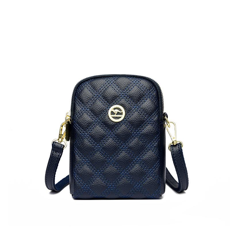 

Женская сумка новая сумка для мобильного телефона вышивка ромбами смайлик сумка женская на плечо сумка-мессенджер рот красный конверт синий