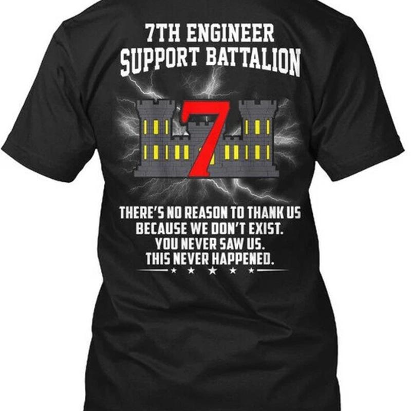 

Thank Us 7th Engineer Support Battalion 7 Theres No T Shir Premium Shirt M 2XL S разноцветный