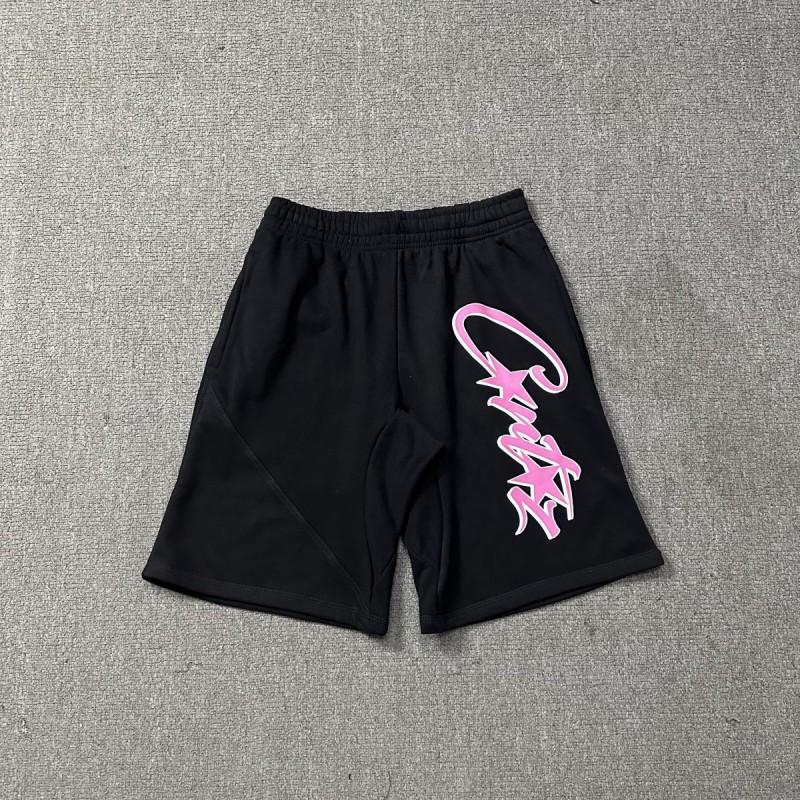 Corteiz Streetwear Short Pants Men Women Alcatraz Ship Print Loose Fit Cotton Shorts
