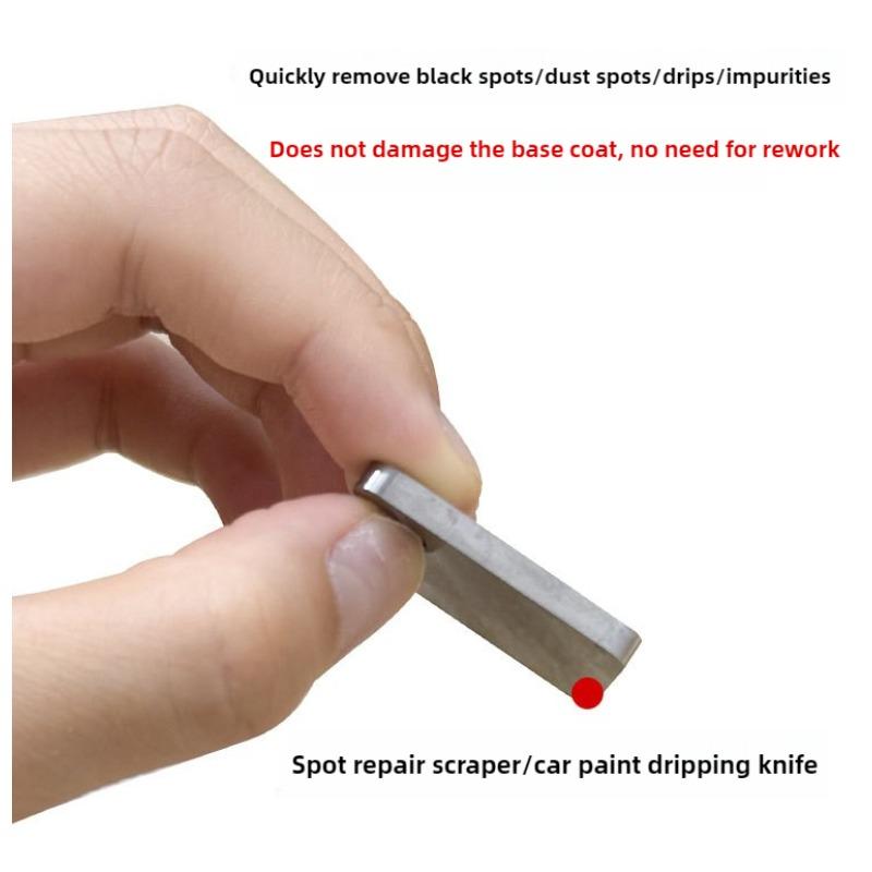 Automotive Tungsten Steel carbide Scraper Car Polishing Point Repair Super Hard Surface Remove Sagging Stains Spray Paint Tool
