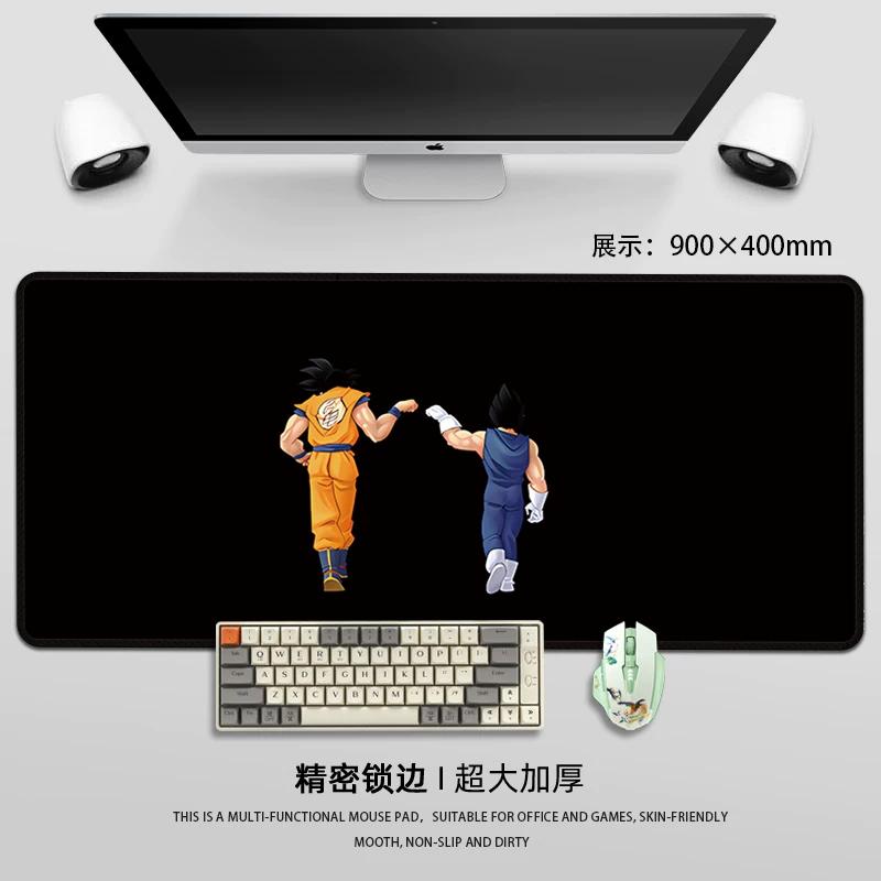 Men Boys Mouse Pad Cartoon Anime Dragon Ball Leather Mouse Pad Son Goku High Definition PrintingPad Large Game Mouse Pad Laptop Keyboard Pad
