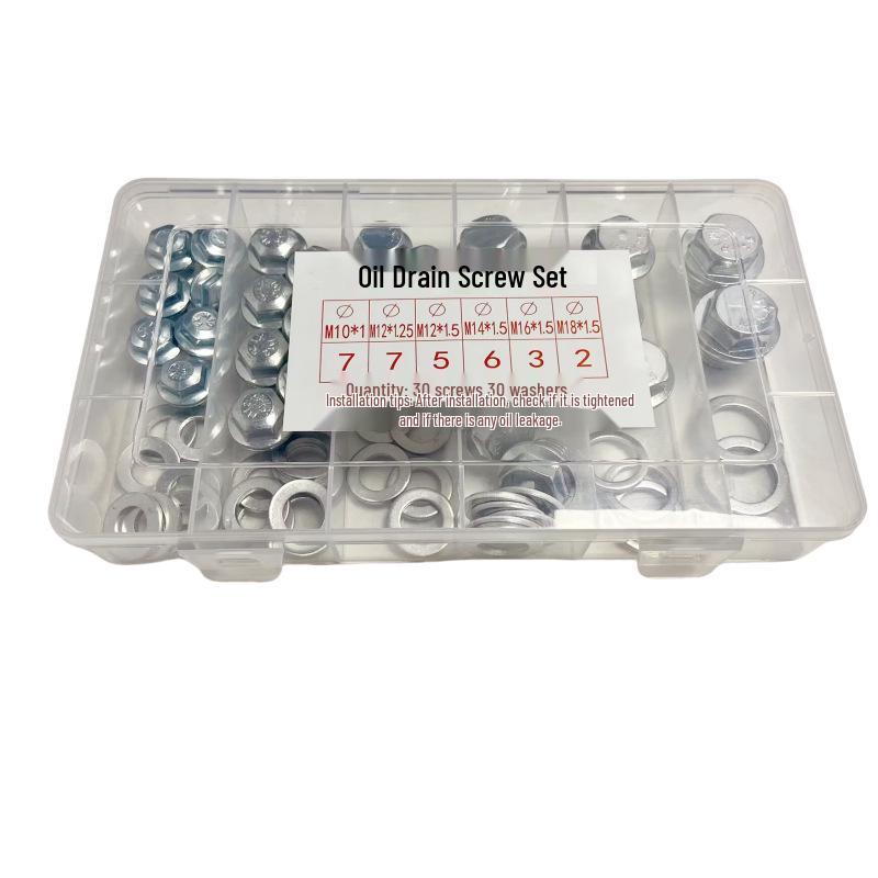 Universal Oil Pan Drain Plug Set with Gasket