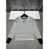 Pu Jia 2026 A/W New Jacquard Stripe Knit Pullover - Versatile Long Sleeve, Age-Reducing