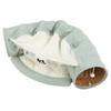 Multi?Functional Cat Tunnel Bed Foldable Detachable Cat Pet Tunnel with Cushion Toy
