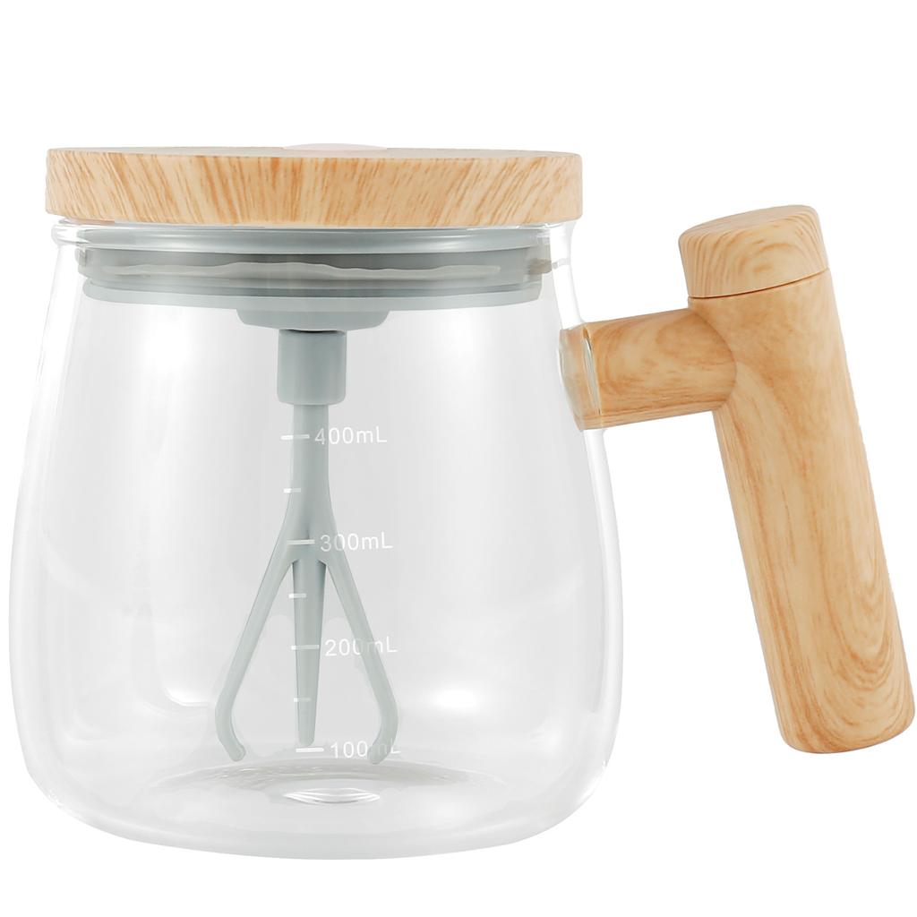 1 Pc Self Stirring Mug with Measurement Glass Self Mixing Mug 400ML Selfs Mixing Cups Battery Powered Selfs Stirring Coffee Mugs