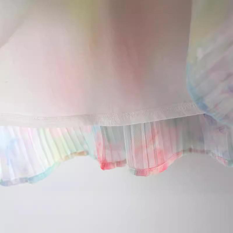 Girls' Summer Dress Children's Korean Baby Girl Princess Dress Flower Suspender Dress