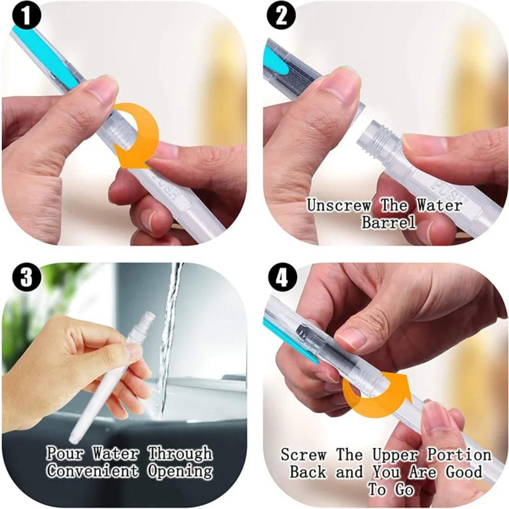Easy To Use Refillable Paint Brush Water Pen Soft Watercolor Brush Ink Pen Artist