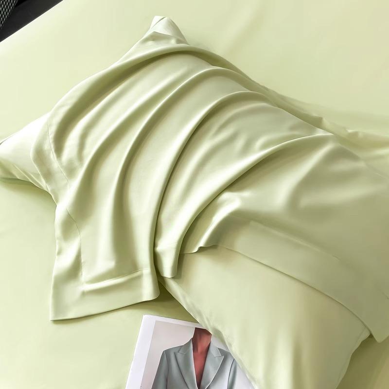 Einfarbig Klasse A Tencel Kissenbezug Eis Seide Kühlende Seide Kissen Handtuch Kissenbezug 48X74cm
