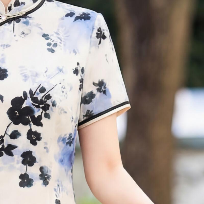Elegant Floral New Chinese Style Qipao Dress