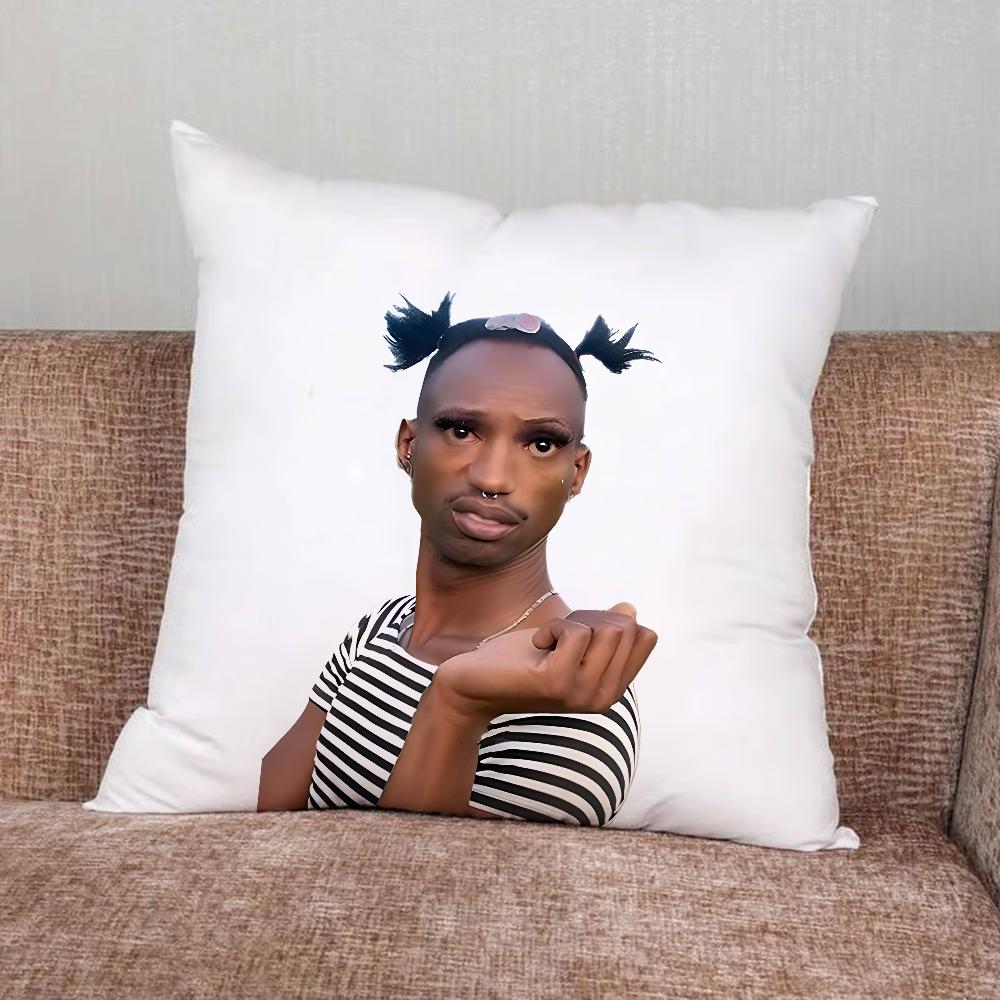 Funny Ugly Man Pillow Case For Home Bedroom Car Office Decoration Living Room Sofa Cushion Cover Suitable