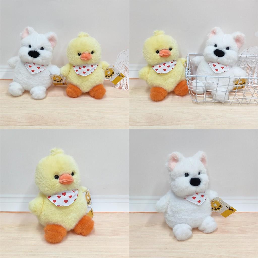 West Highland White Terrier Duck Plush Toy Pp Cotton Filling Baby Kid Gift Doll