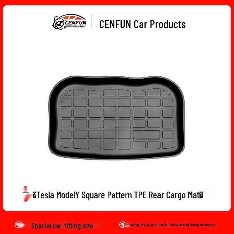Tesla Model 3/Y Injection Molded Floor Mats - Original Trunk Mat for Left and Right-Hand Drive.