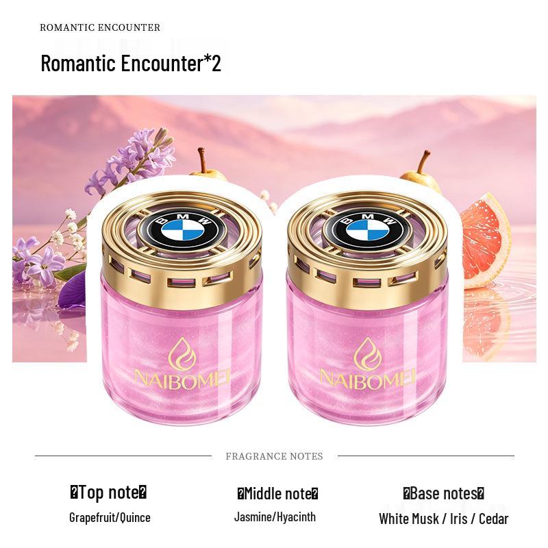Car Air Freshener for BMW 1, 3, 5, 6, 7 Series & X1-X6 Models - Solid Perfume Cup Holder Ornament