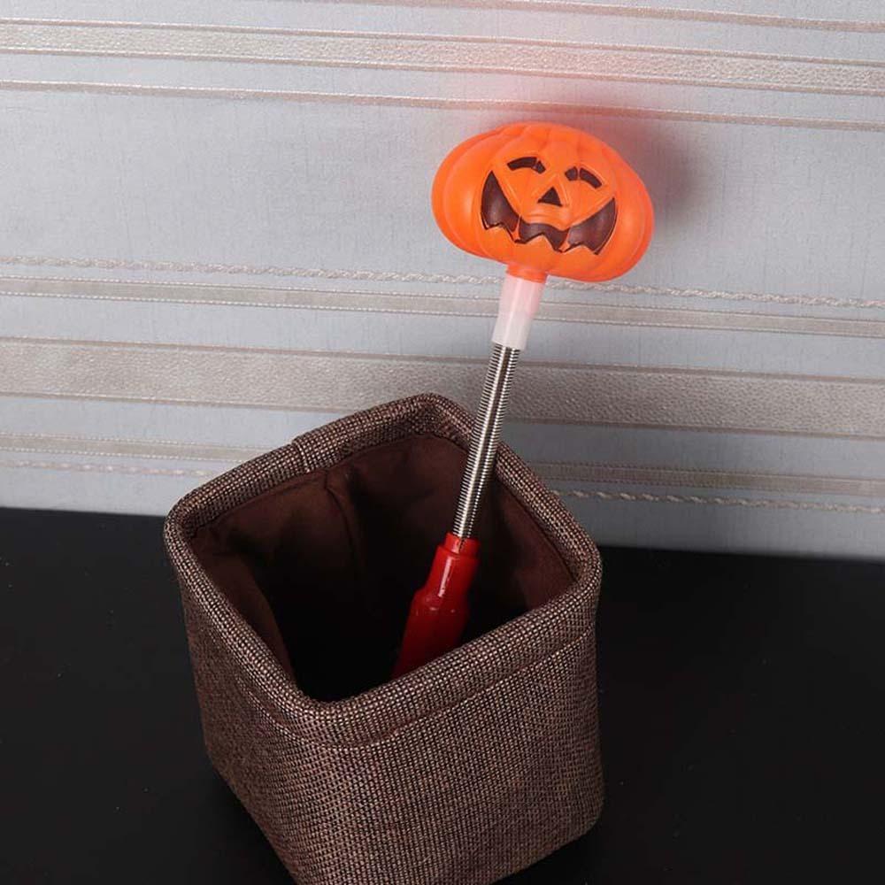 4Pcs LED Pumpkin Hand Lantern Luminous Pumpkin Stick Lantern Halloween Lantern Kids Toys