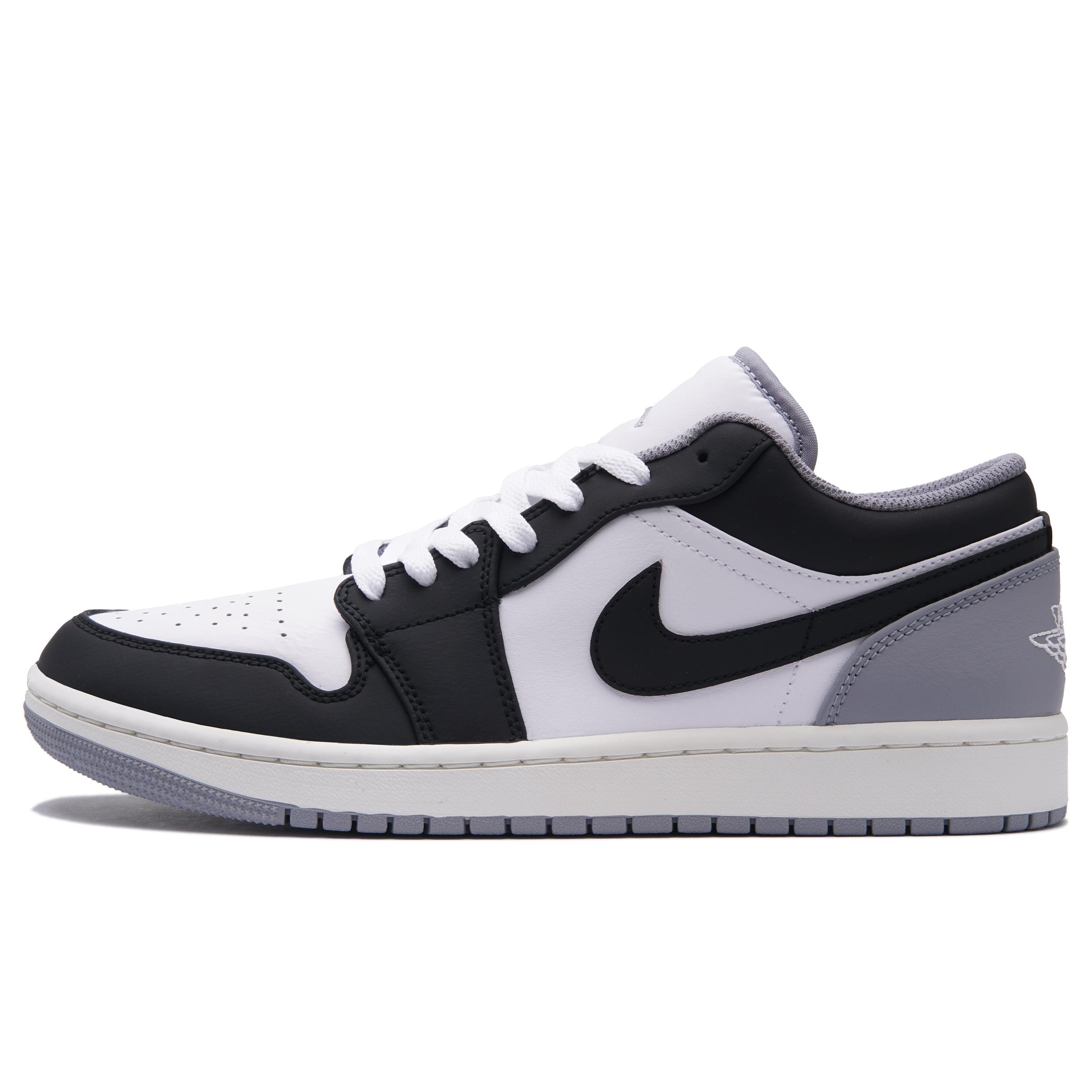 

Jordan Air Jordan 1 Wear resistant And Lightweight Low top Vintage Basketball Shoes Men s Black Gray 553558-053(Team734-) 38