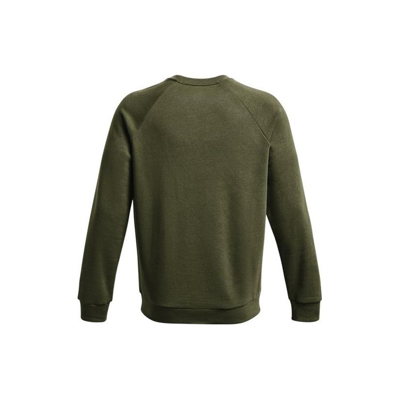 Under Armour Rival Fleece Crew Neck Sweatshirt Men Tops Green 1379755-390