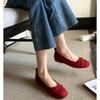 Studiolee Small Round Head Ballet Style Bow Soft Face Light Mouth Flat Bottom Single Shoes Women's Autumn