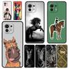 Phone Case For Xiaomi Mi 14 13 12 11 Lite 13T 12T 11x 11T 10T Pro 9T Note 10 Lite Soft Cover Animal Galloping Horse Girl Drawing