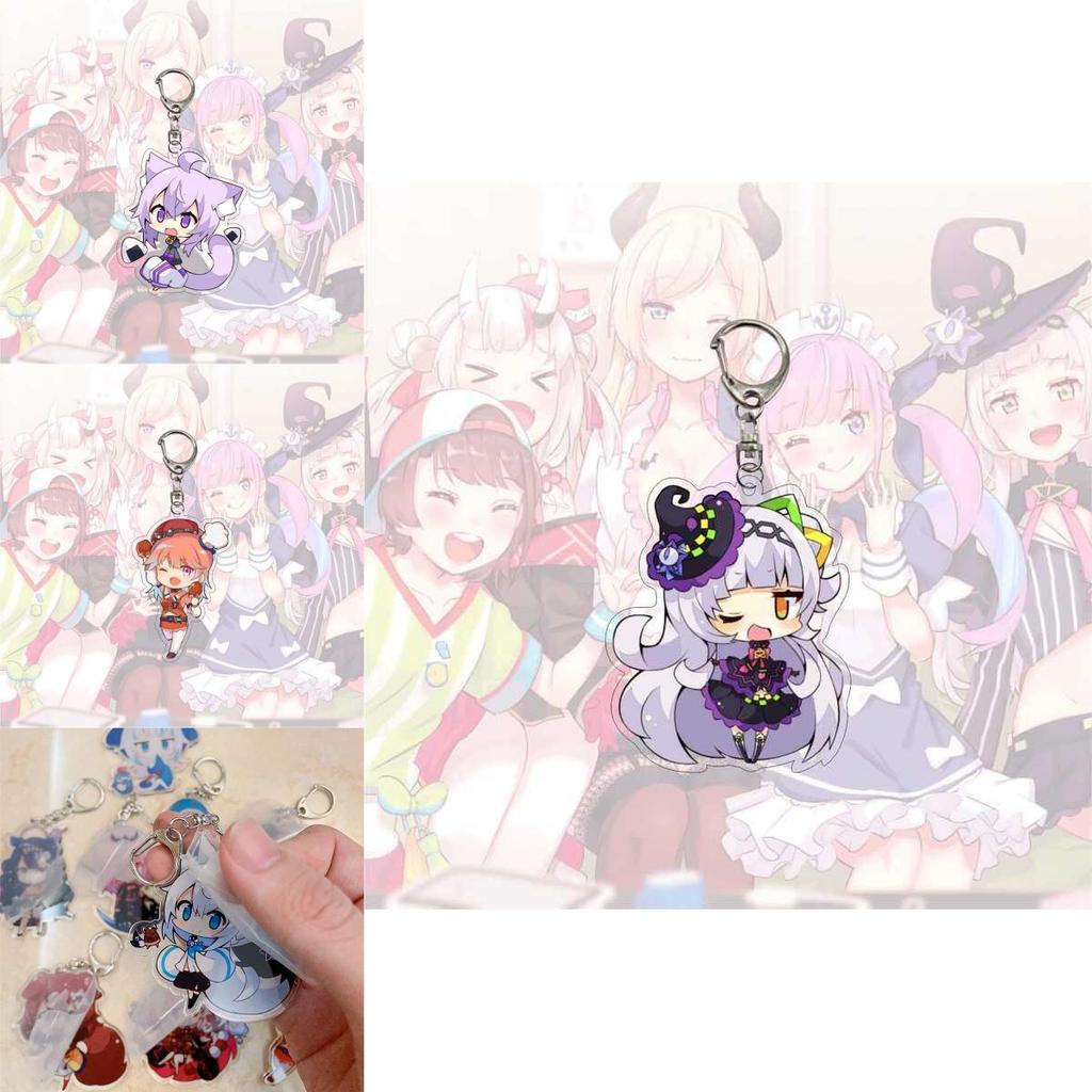 Stunning Hololive Vtuber Keychain Featuring Gawr Gura Mori Usada Fubuki Suisei For Anime Fans