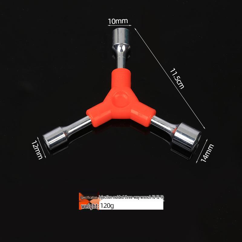 Three-Point External Hex Tool for Bicycle and Household Repairs
