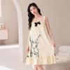 Summer Pure Cotton Sleeveless Nightgown for Girls, Plus Size Comfortable Loose Tank Dress