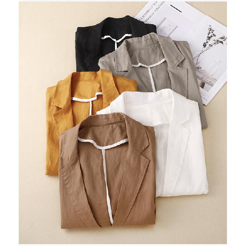 2026 New Casual Three-Quarter Sleeve Short Jacket for Women, Solid Color Blazer