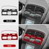 For Seat Altea 2004 2005 2006 2007 2008 Real Soft Carbon Fiber Sticker LHD Car Central Air Outlet Panel Interior Accessories