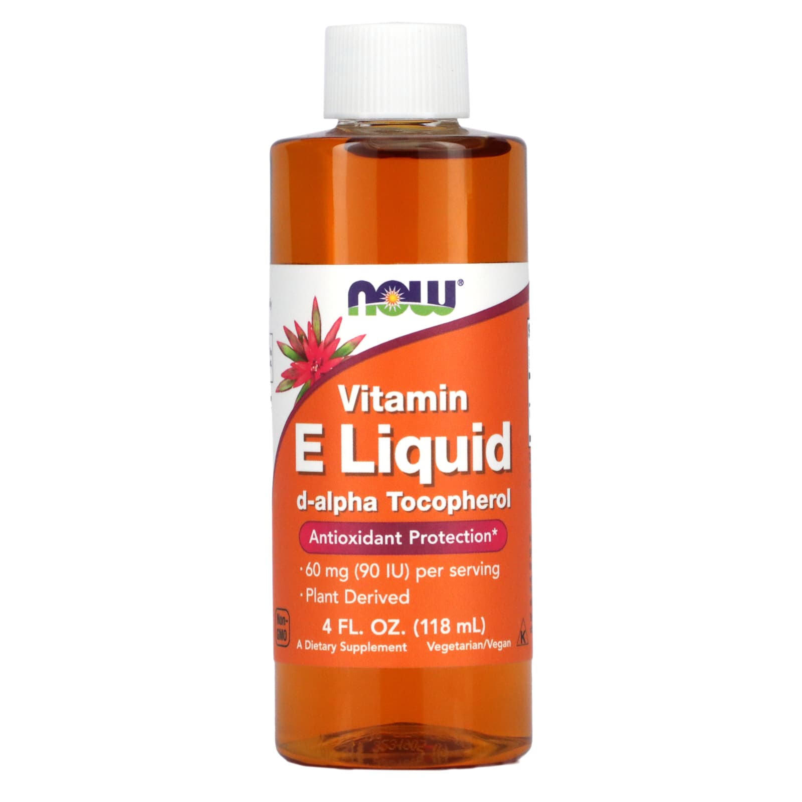 

Liquid Vitamin E, D-Alpha Tocopherol, 60Mg(90Iu), 118Ml(4Fl Oz)