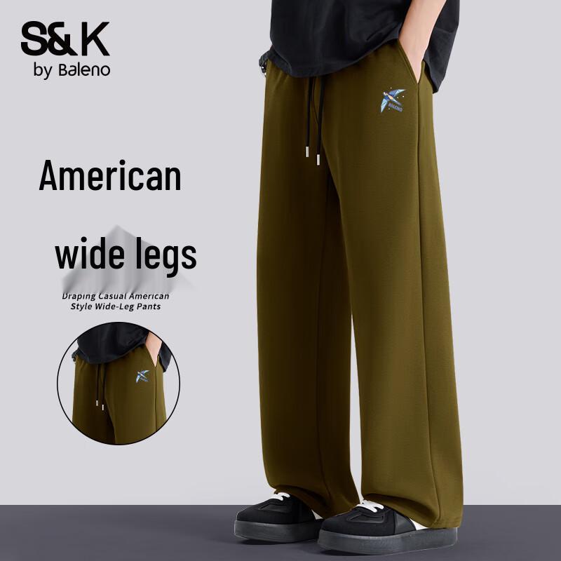 

Baleno Men s S&K Series Loose Straight-Leg Casual Trousers 4XL