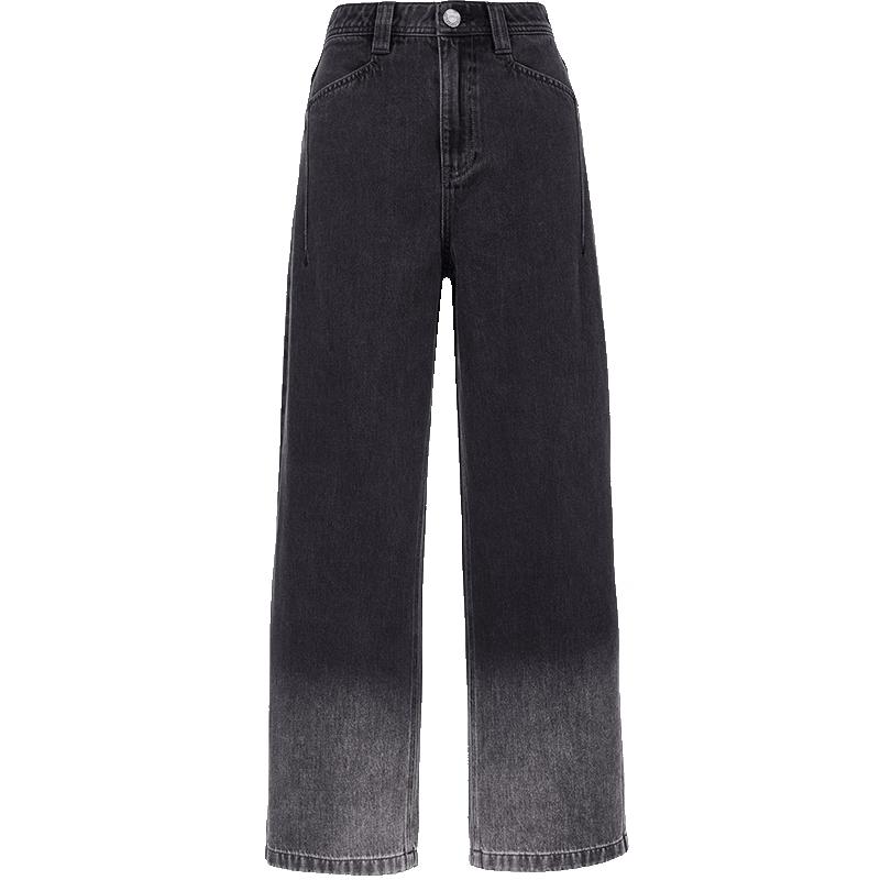 

ONLY Women s High-Waist Ombre Cropped Straight Jeans