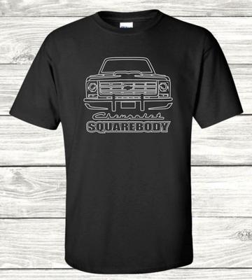 Tricou Unisex cu Grafică Chevy Squarebody