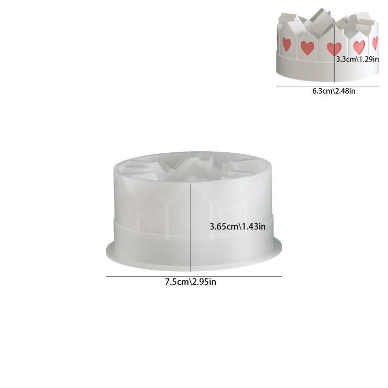 

3D Castle House Shaped Candle Holder Silicone Mold DIY Hollow Design Candlestick Gypsum & Tea Lamp Resin Crafts Home Decoration