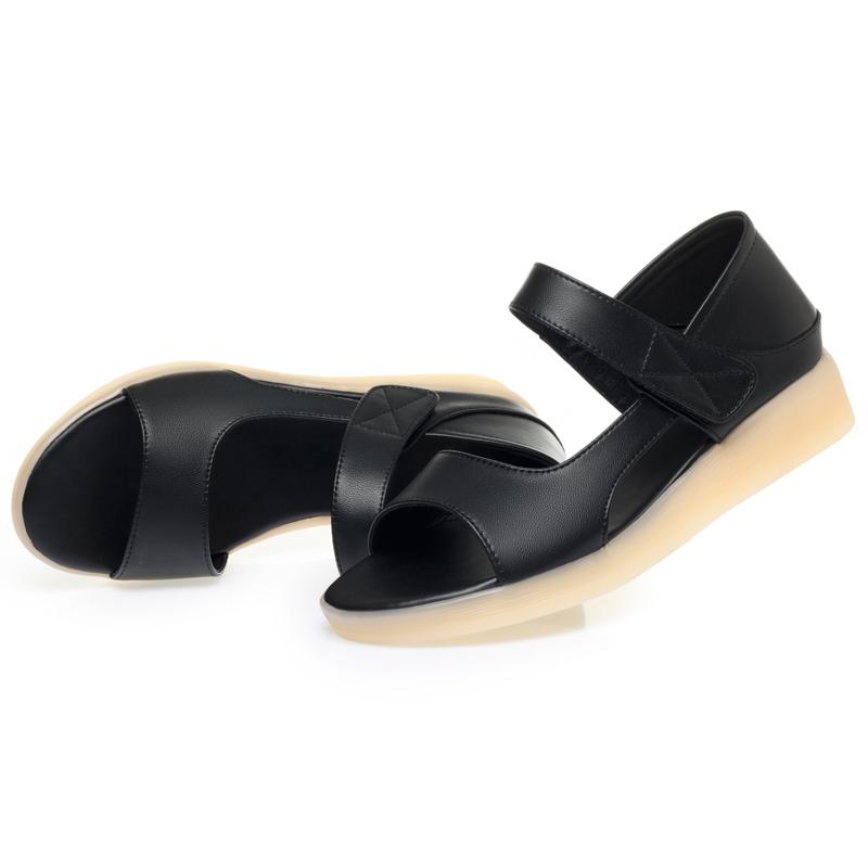 Fashion AIYUQI Women's Sandals Flat 2025 New Non-slip Roman Sandals Female Summer Large Size Mom Shoes