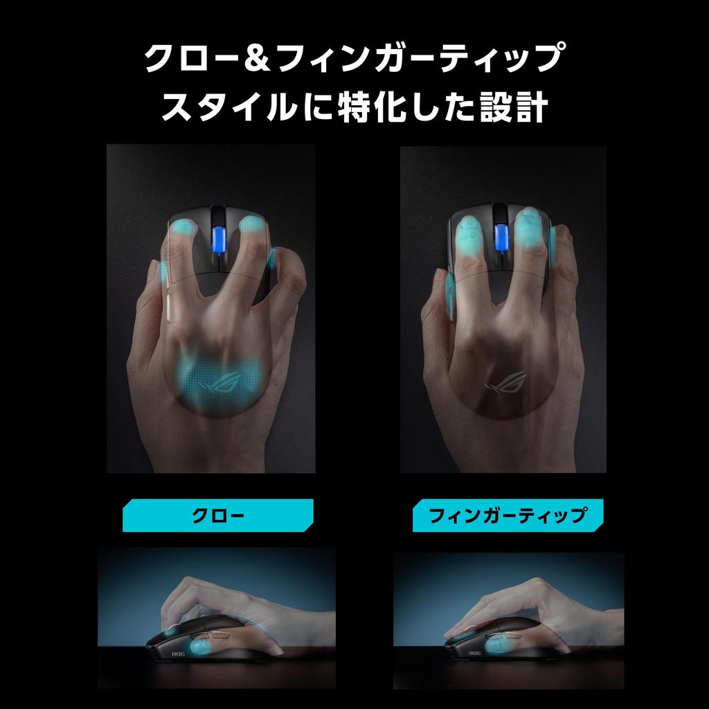 ROG Harpe II Ace Gaming Mouse Black Gaming Mouse Developed In Collaboration with Esports Athletes Lightweight At 48g Maximum Resolution 42000dpi