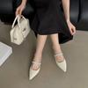 2025 Summer New Mary Jane Shoes Fashionable and Versatile Word with Bag Head Sandals with Skirt Fairy Evening Shoes