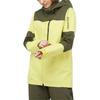 Salomon Color Block Letter Hooded Zipper Fitted Windproof Waterproof Long Sleeve Jacket Women jackets Yellow LC2161300