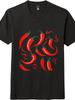 Vibrant Chili Peppers T - Shirt - Spicy Cuisine Enthusiast Unisex Tee