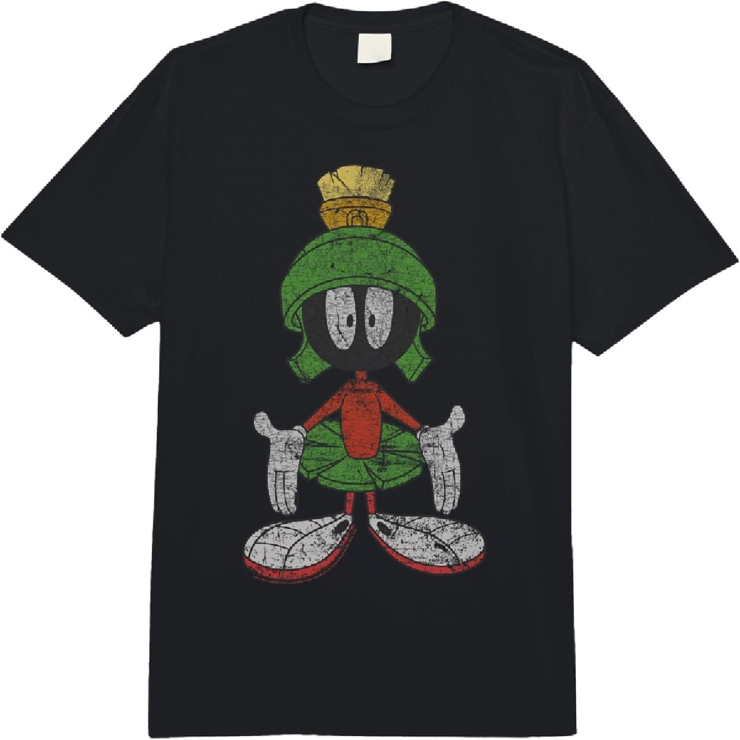 Looney Tunes Marvin The Martian Vintage Portrait Comfort Colors Adult Heavyweight T-shirt S