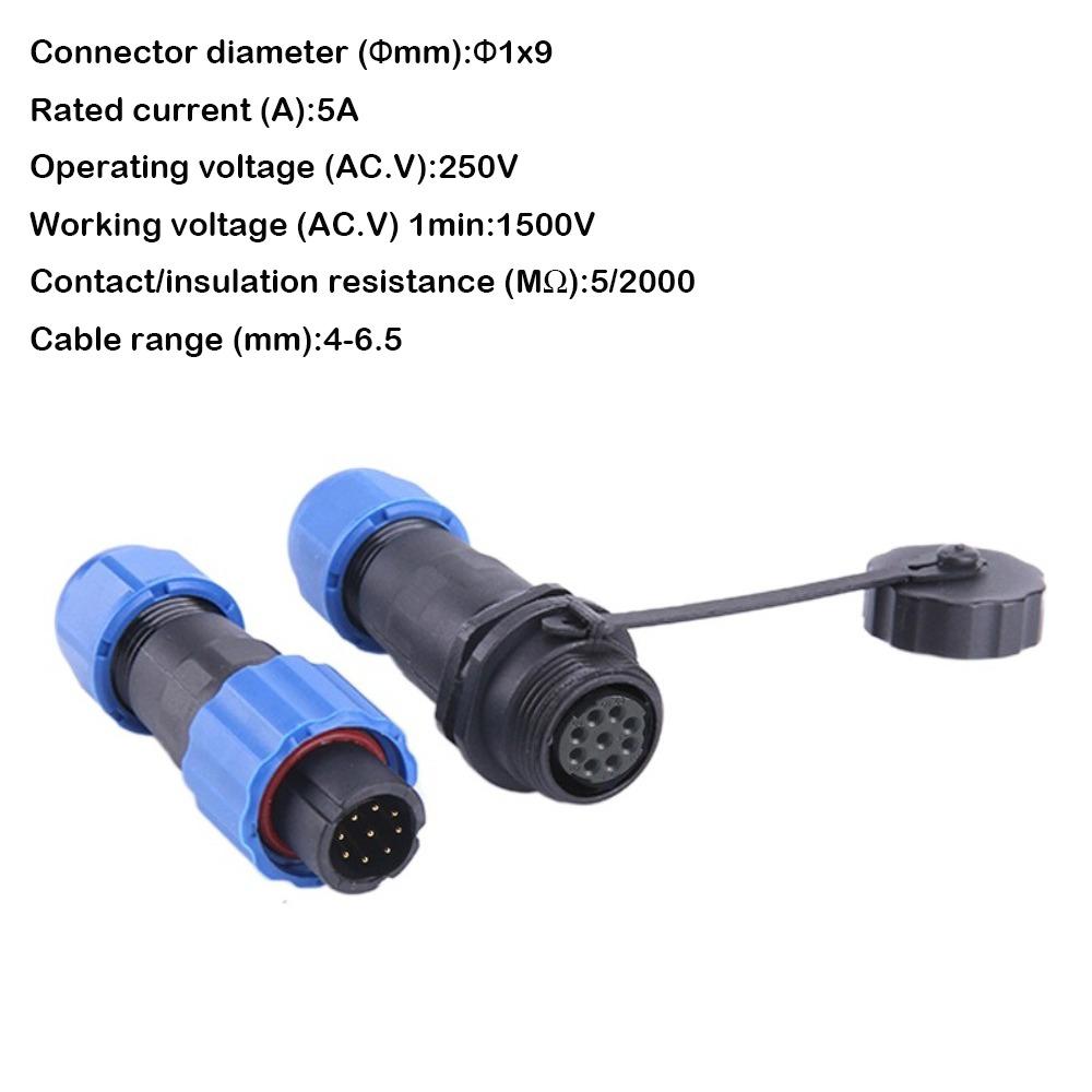 SP13 Waterproof Connector Docking Connector Socket Plug Male Female Plug Socket  Electrical