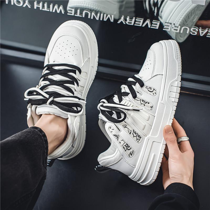 Pánské ležérní čtyřsezónní módní skateboardingové studentské pohodlné tenisky chlapecké trendy měkká podrážka prodyšné boty