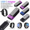 För Samsung Galaxy Fit 3 Smartklocka Laddare Adapter Anslutning USB C 90° Magnetisk Laddningsadapter för Huawei Watch Fit 3 2