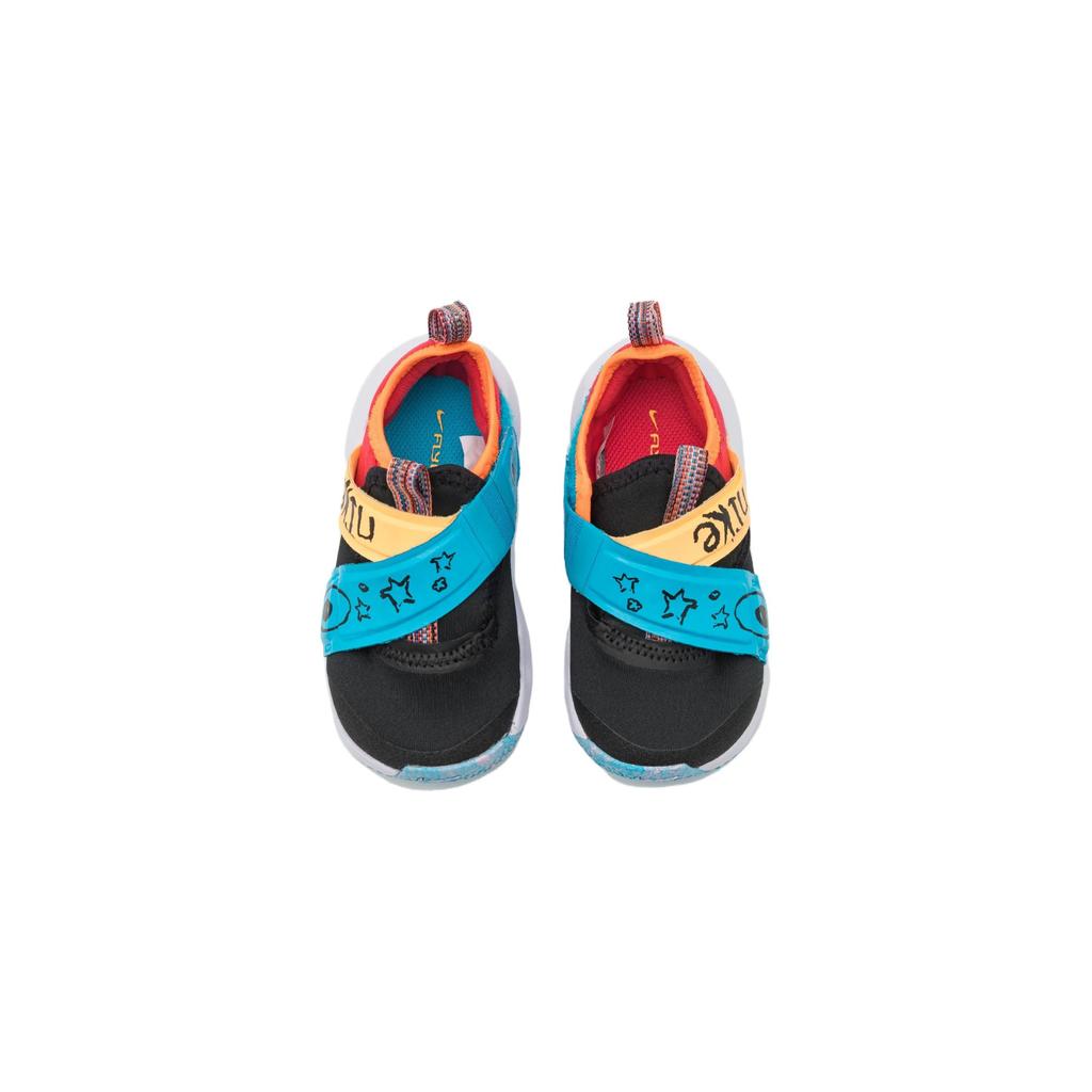 Nike Dětské tenisky Flex Advance SE TD Doodles, černé, světle béžové, červené, modré a bleskově modré DZ2801-001