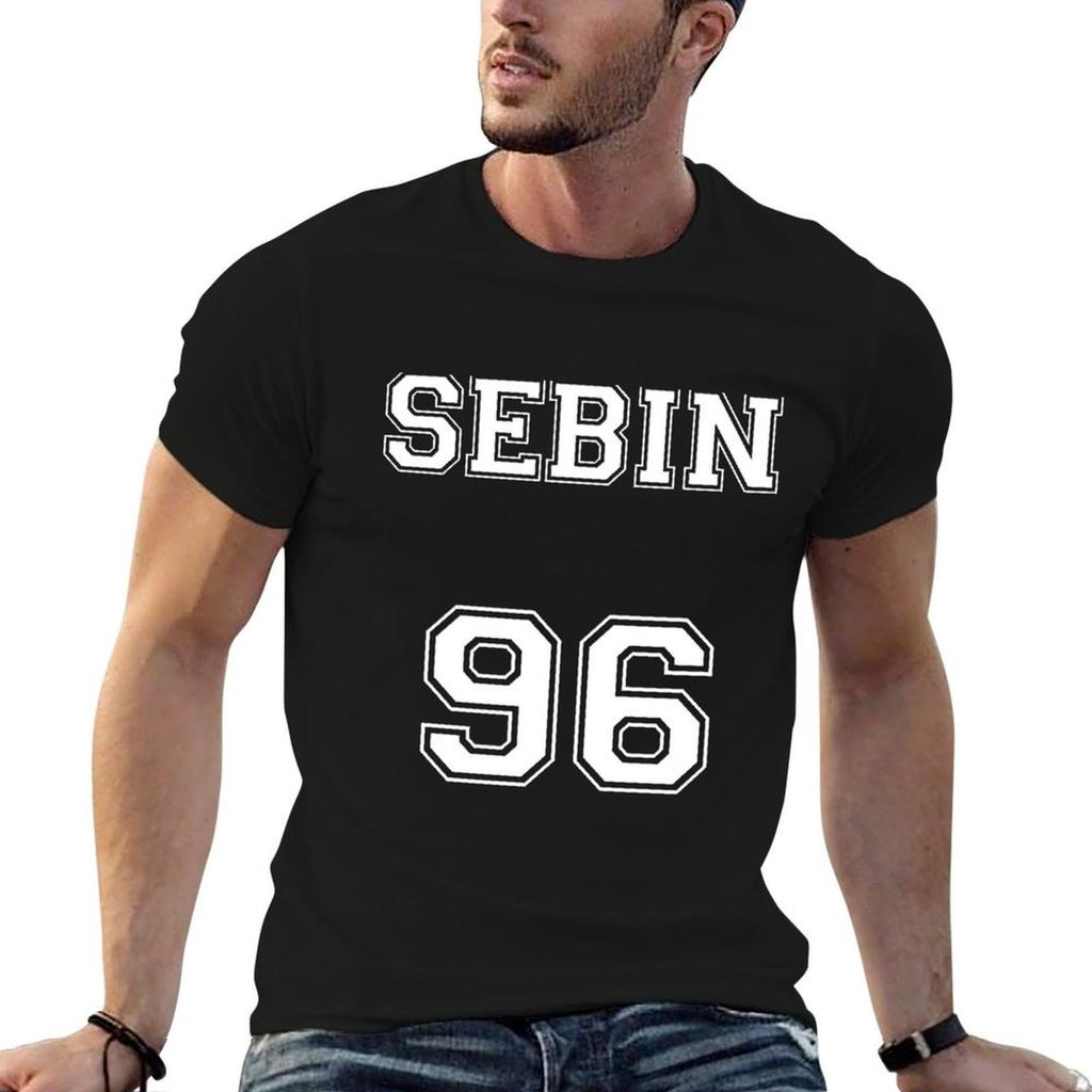 Sebin 96 Varsity Tshirt Big And Tall Loose Fit Tshirt