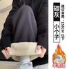 Womens Fleece Lined Sweatpants Straight Leg Loose Casual Trousers Fall Winter