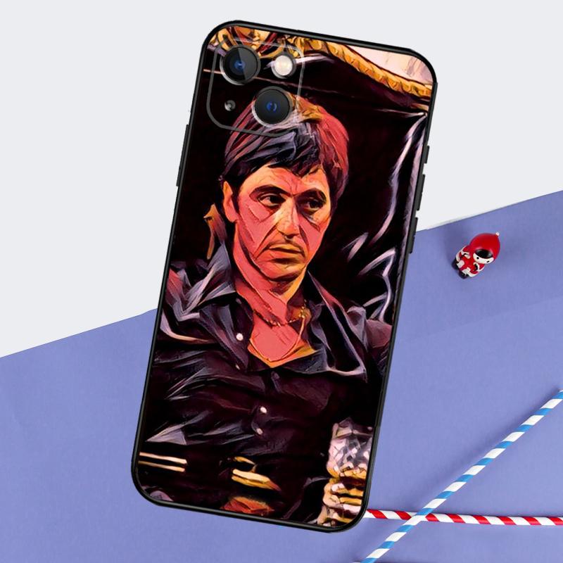 Al Pacino Scarface Phone Case For iPhone 16 Pro 15 Pro 11 12 13 14 Pro Max Mini XR 16e 15 16 Plus Cover Shell