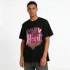 Little Heart Breaker Glitter Print Kids Valentine's Day Top Pure cotton T-shirt