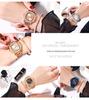 Gedi Women's Star-Patterned Luxury Alloy Watch with Steel Band