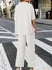 Completo Lounge Oversize da Donna con Pullover a Manica Pipistrello e Pantaloni a Gamba Larga